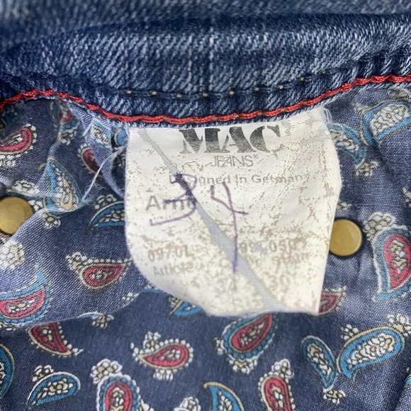 MAC Arne Pipe Lighter Denim Jeans Blue Stretch Skinny Fit Men's Sz 34 - Picture 7 of 8